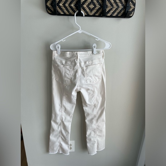 AG Adriano Goldschmied The Jody Crop High Rise Slim Flare Crop - White - Size 28 - Picture 10 of 14